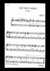 télécharger la partition d'accordéon Les yeux noirs (Fox Swing) au format PDF
