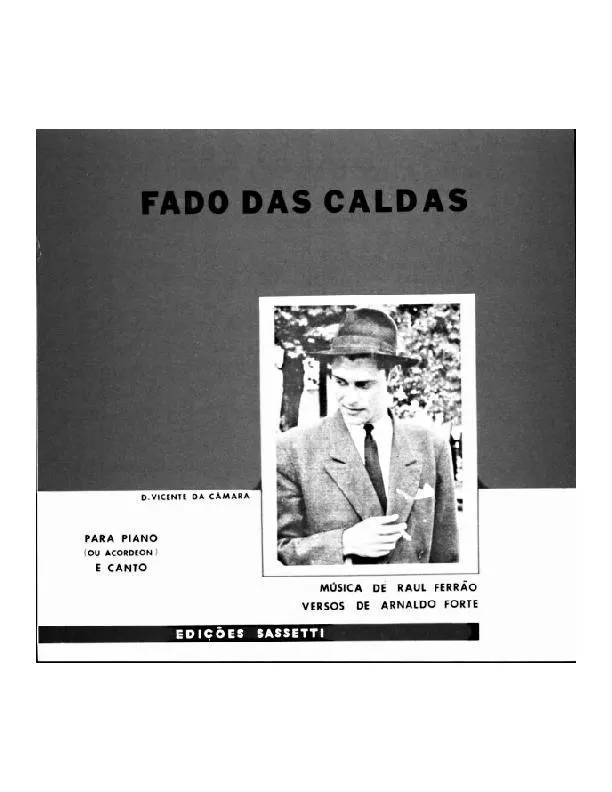 télécharger la partition d'accordéon Fado das caldas au format PDF