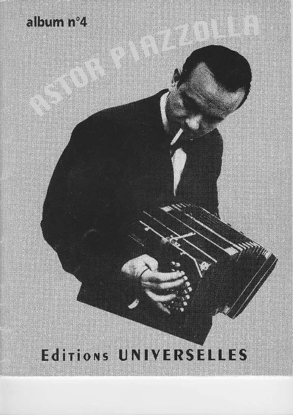 télécharger la partition d'accordéon Astor Piazzolla (12 Tangos) (Album n°4) au format PDF