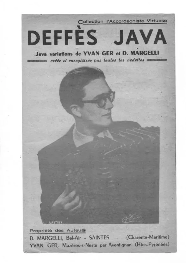 télécharger la partition d'accordéon Deffès Java au format PDF
