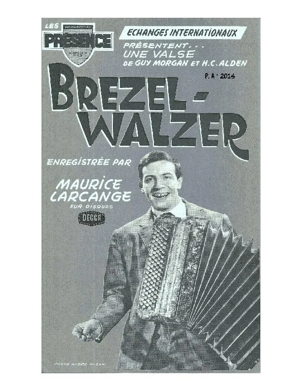 télécharger la partition d'accordéon Brezel Walzer (Orchestration Complète) (Valse) au format PDF