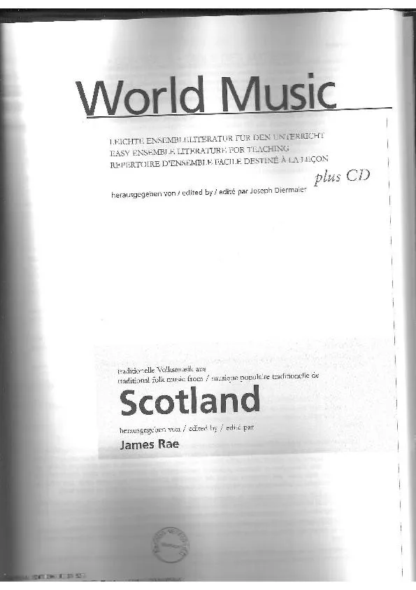 télécharger la partition d'accordéon Traditional folk music from Scotland au format PDF
