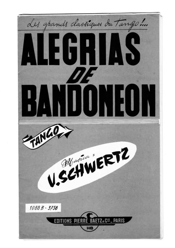 télécharger la partition d'accordéon Alegrias de bandonéon (Tango) au format PDF