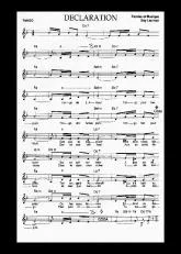 télécharger la partition d'accordéon Déclaration (Tango) au format PDF