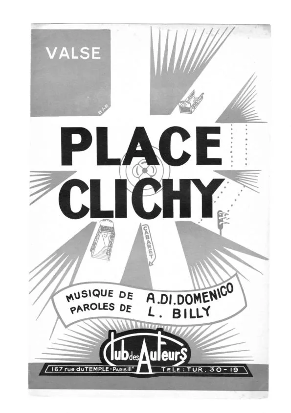 télécharger la partition d'accordéon Place Clichy (Orchestration Complète) (Valse) au format PDF