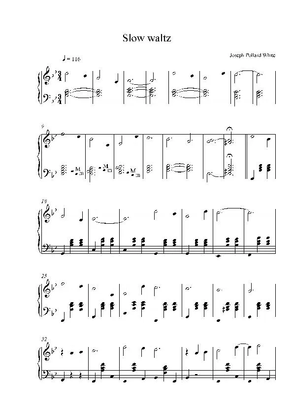 télécharger la partition d'accordéon Slow Waltz au format PDF