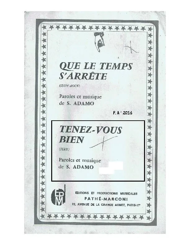 télécharger la partition d'accordéon Tenez vous bien (Orchestration Complète) (Jerk) au format PDF