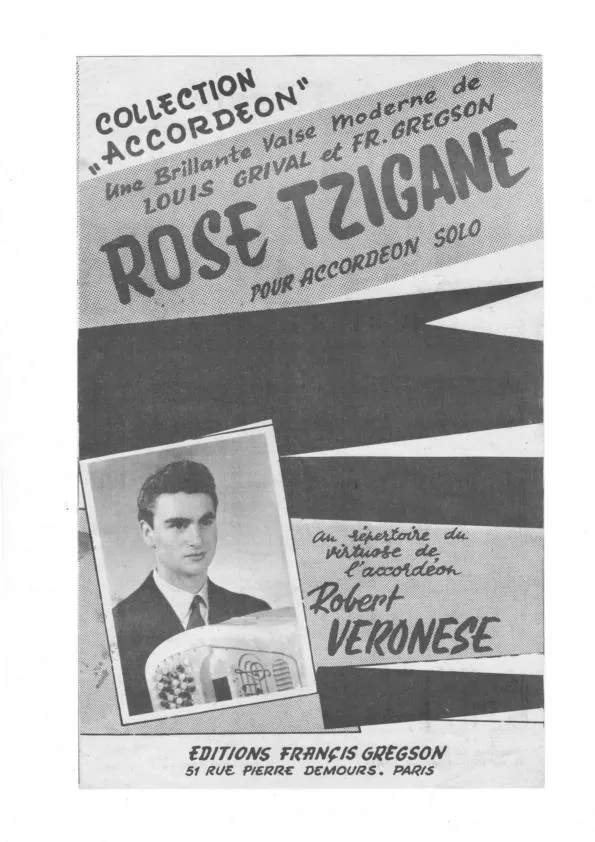 télécharger la partition d'accordéon Rose Tzigane (Valse Moderne) au format PDF