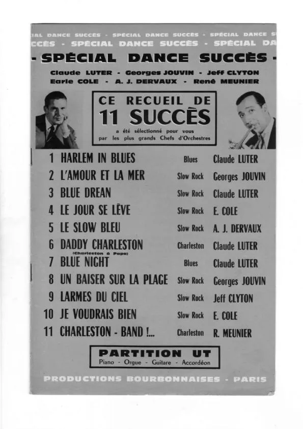 télécharger la partition d'accordéon Recueil de 11 Succès Spécial Dance Succès (Blues Slow Rock Charleston) au format PDF
