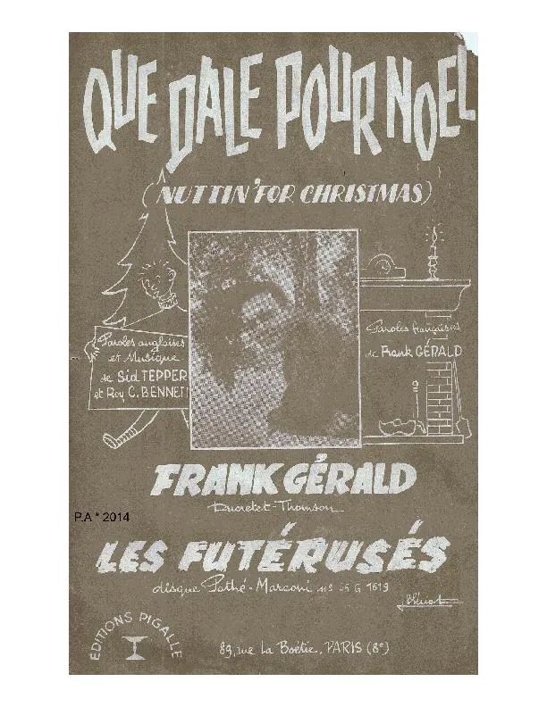 télécharger la partition d'accordéon Que dale pour Noël (Nuttin' for Christmas) au format PDF