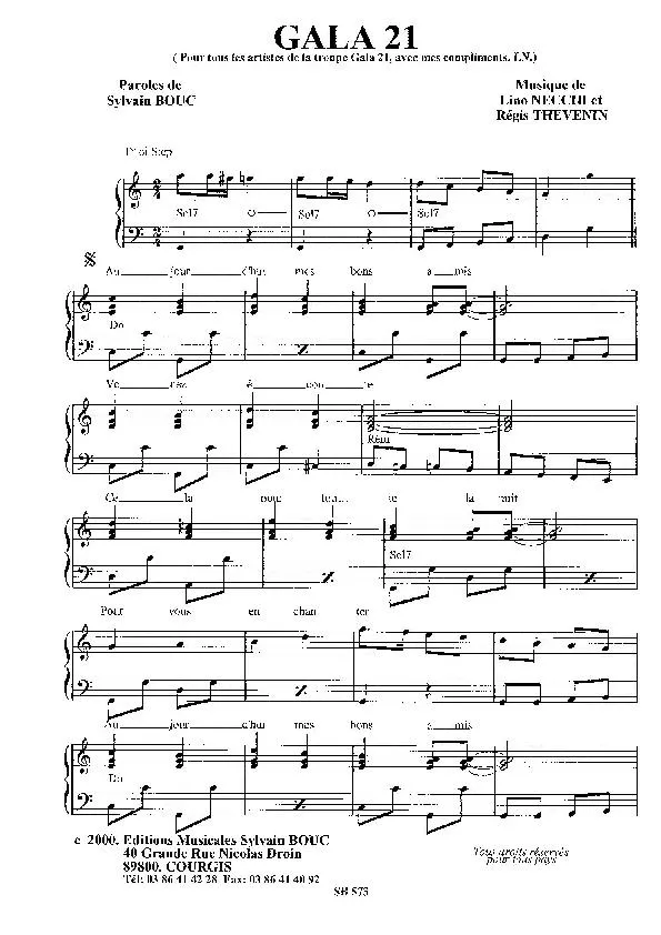 télécharger la partition d'accordéon Gala 21 (Step) au format PDF