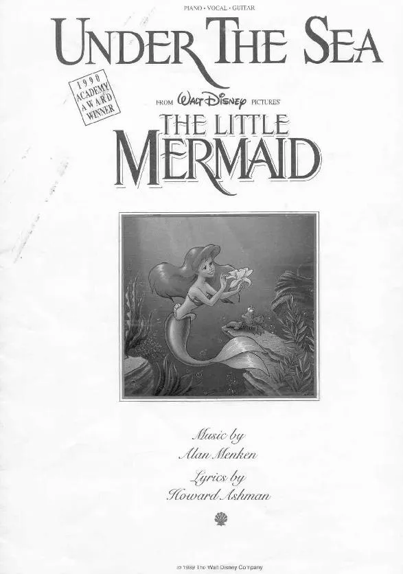 télécharger la partition d'accordéon Under the sea : The Little Mermaid au format PDF