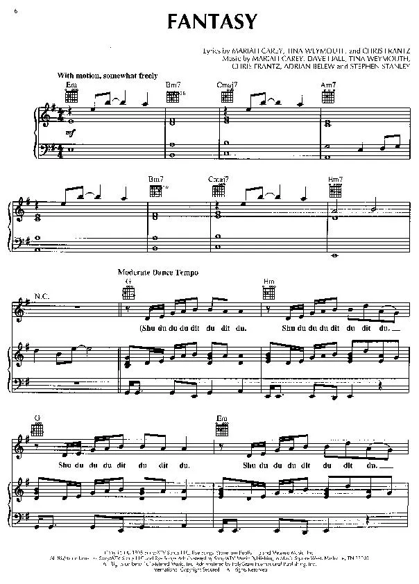 télécharger la partition d'accordéon Album Mariah Carey (12 titres) au format PDF