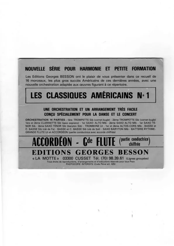 télécharger la partition d'accordéon Recueil : Les classiques Américains n°1 (16 Titres) au format PDF