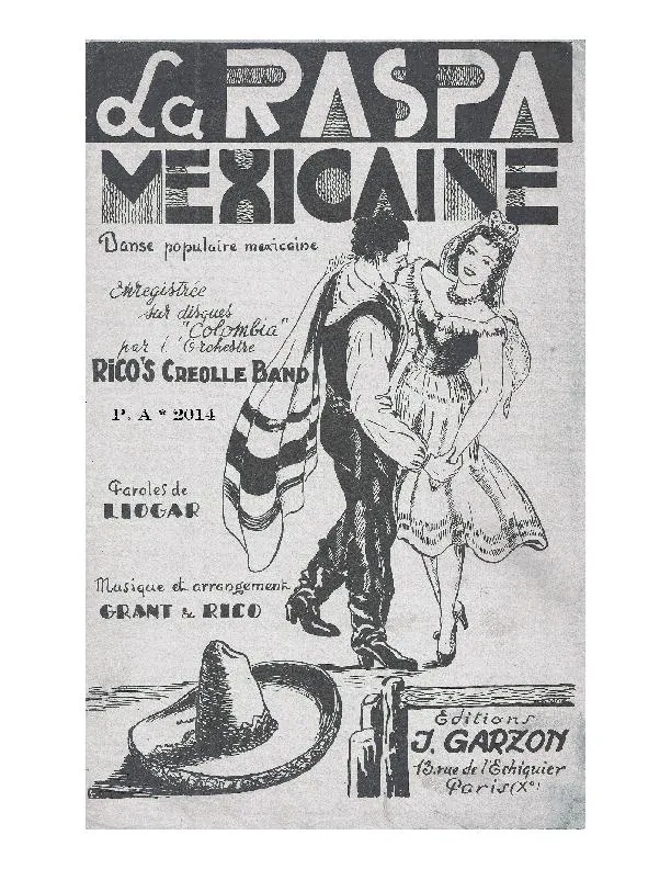 télécharger la partition d'accordéon La raspa Mexicaine au format PDF