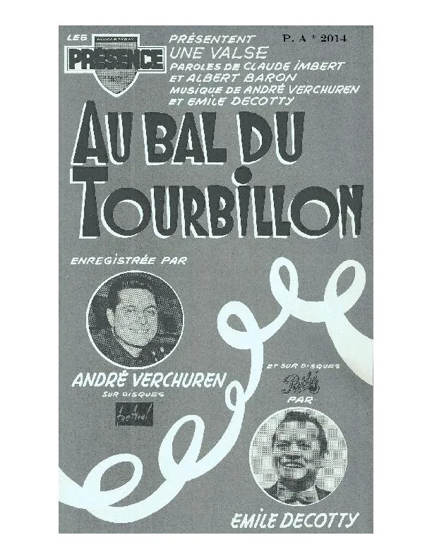 télécharger la partition d'accordéon Au bal du tourbillon (Orchestration Complète) (Valse) au format PDF