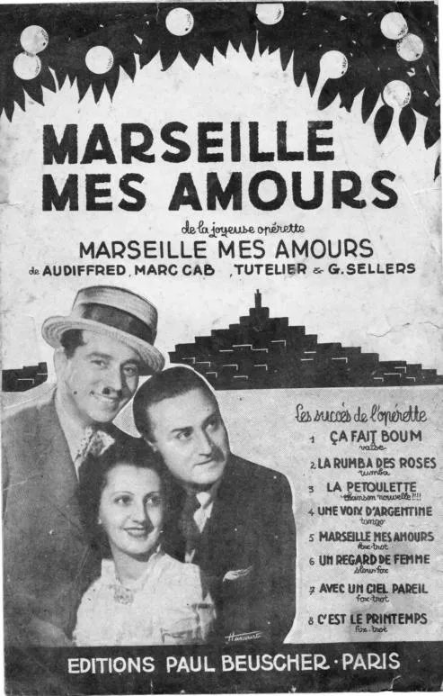 télécharger la partition d'accordéon Marseille mes amours (Fox Trot Chanté) au format PDF