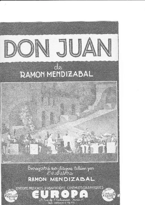 télécharger la partition d'accordéon Don Juan (Orchestration Complète) (Tango) au format PDF