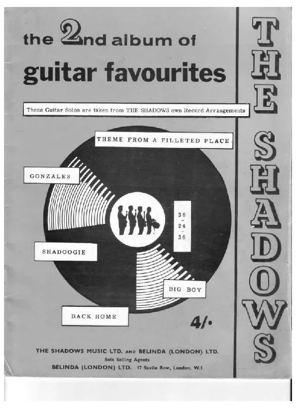 télécharger la partition d'accordéon The 2nd Album of Guitar Favourites (6 Titres) au format PDF