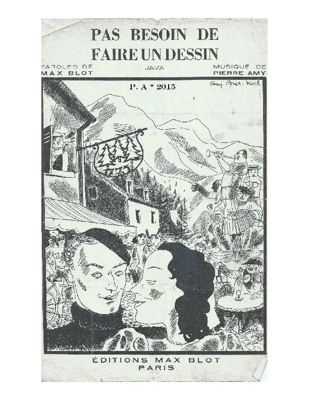 télécharger la partition d'accordéon Pas besoin de faire un dessin (Java Chantée) au format PDF