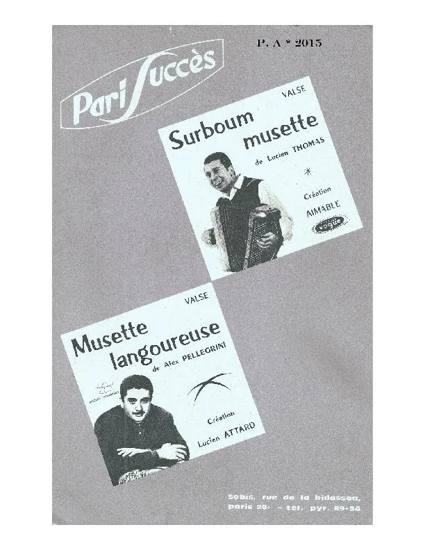 télécharger la partition d'accordéon Surboum Musette (Créée par Aimable) (Orchestration) (Valse) au format PDF