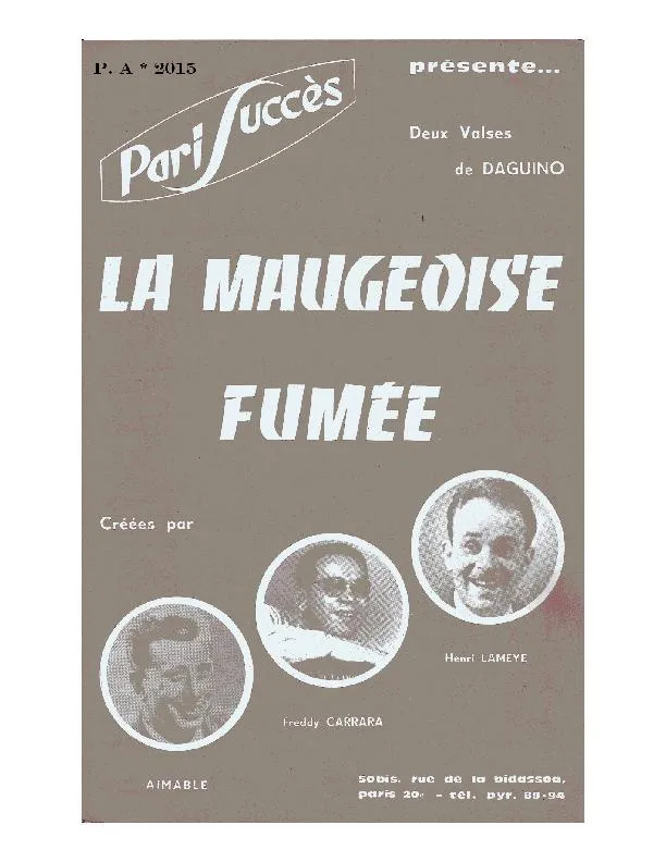 télécharger la partition d'accordéon Fumée (Valse) au format PDF