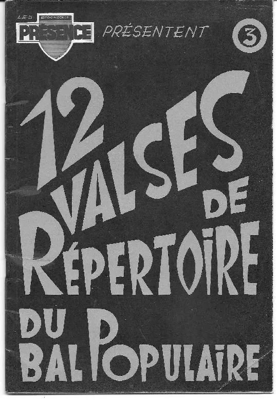 télécharger la partition d'accordéon Recueil 12 valses de répertoire du bal populaire (n°3) au format PDF