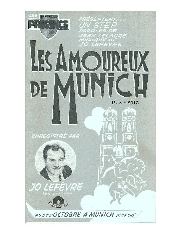 télécharger la partition d'accordéon Les amoureux de Munich (Orchestration Complète) (Step Marche) au format PDF