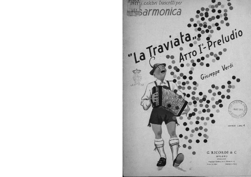 télécharger la partition d'accordéon Traviata (Atto Ier Preludio) (Arrangement Luigi Oreste Anzaghi) au format PDF
