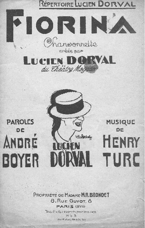 télécharger la partition d'accordéon Fiorina (Créée Par : Lucien Dorval) (Valse Chantée) au format PDF