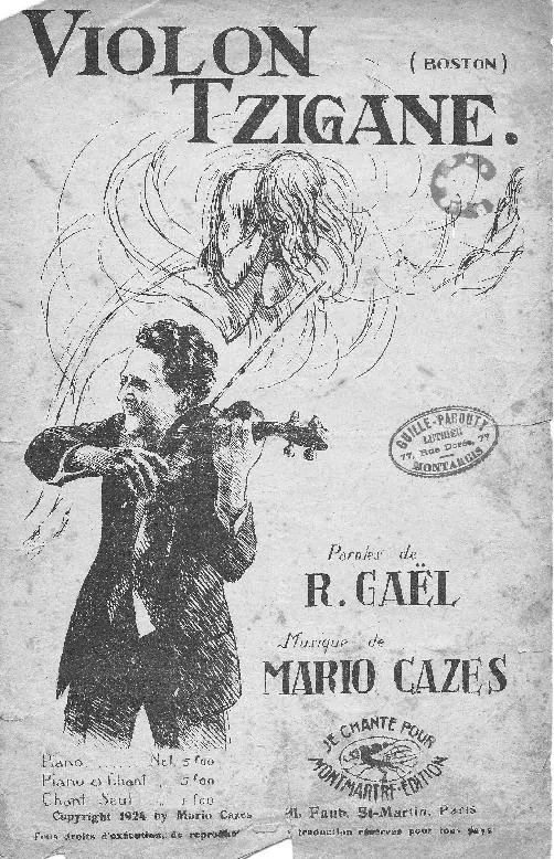 télécharger la partition d'accordéon Violon Tzigane (Boston Chanté) au format PDF