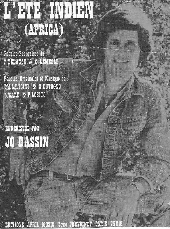 télécharger la partition d'accordéon L'été indien (Africa) (Chant : Joe Dassin) au format PDF