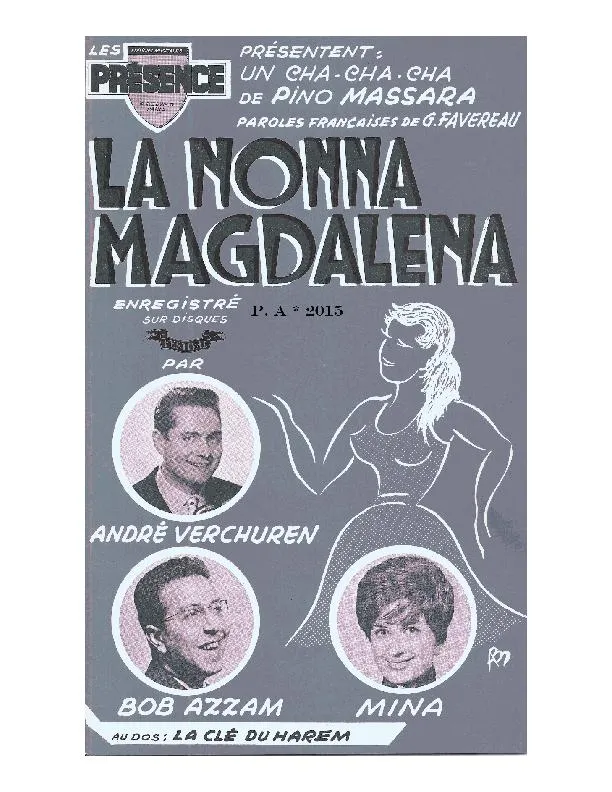 télécharger la partition d'accordéon La Nonna Magdalena (Maria Piccolina) (Orchestration Complète) (Cha Cha Cha) au format PDF