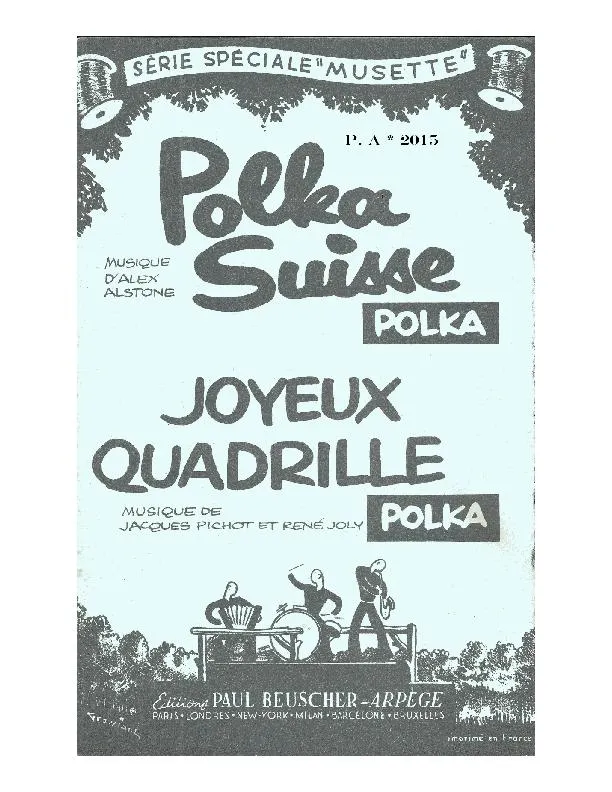télécharger la partition d'accordéon La Polka Suisse au format PDF