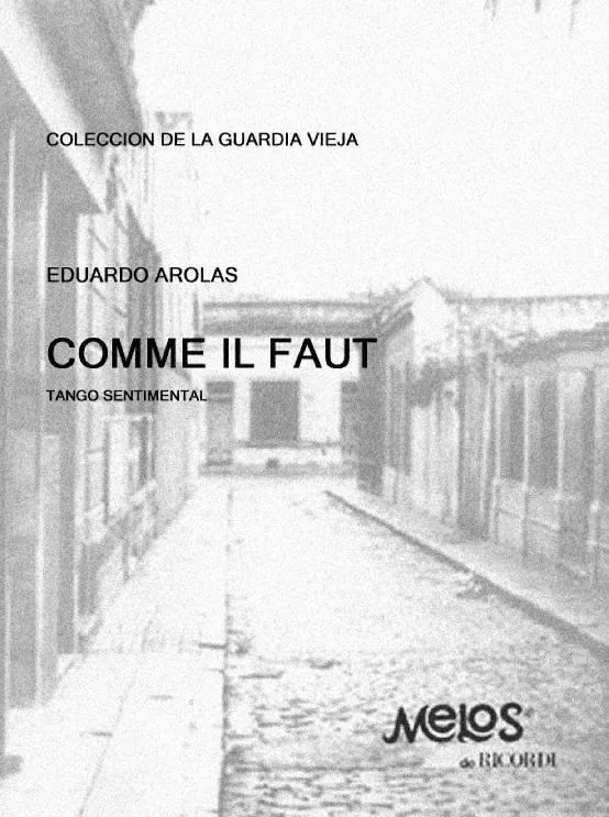 télécharger la partition d'accordéon Comme il faut (Tango) au format PDF