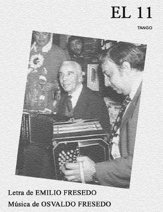 télécharger la partition d'accordéon El 11 (Tango) au format PDF