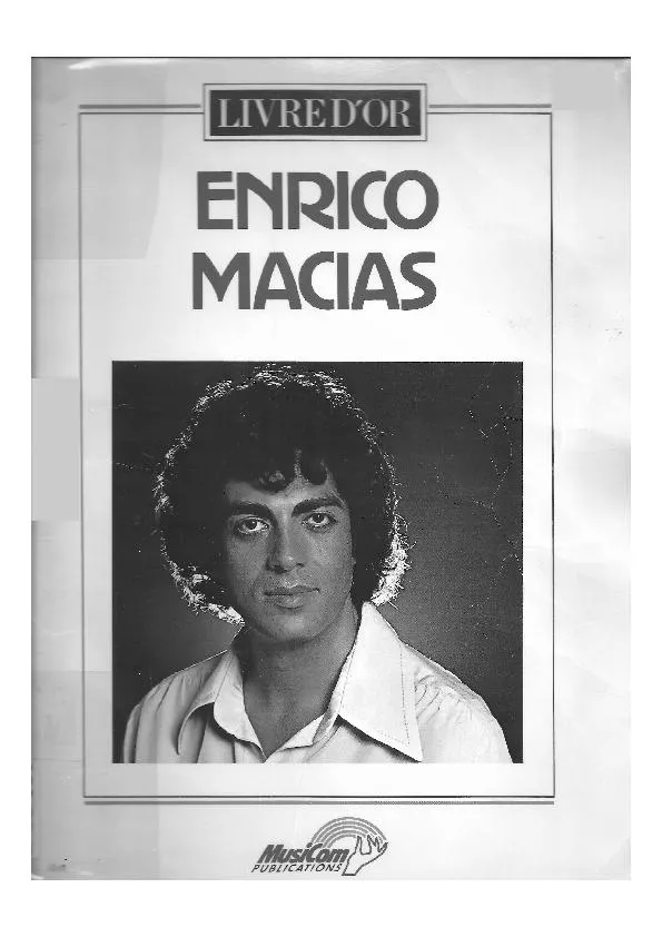 télécharger la partition d'accordéon Livre d'Or : Enrico Macias (12 Titres) au format PDF