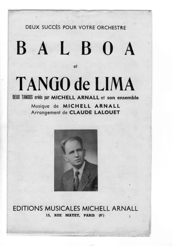 télécharger la partition d'accordéon Tango de Lima (Arrangement Claude Lalouet) au format PDF