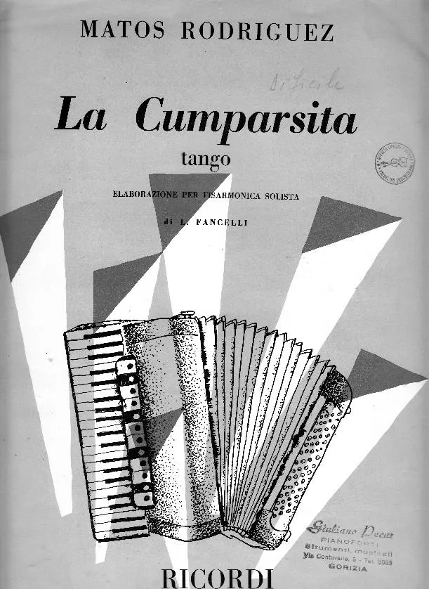 télécharger la partition d'accordéon La Cumparsita (Arrangement : Luciano Fancelli) au format PDF