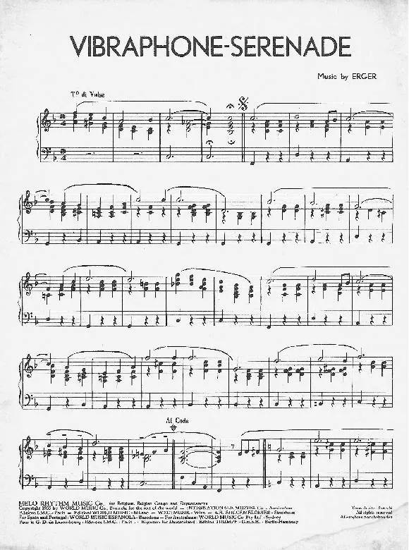 télécharger la partition d'accordéon Vibraphone Sérénade (Valse) au format PDF