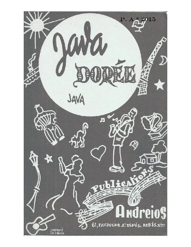 télécharger la partition d'accordéon Java Dorée au format PDF