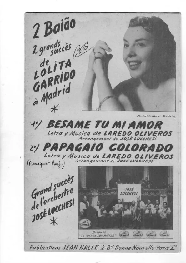 télécharger la partition d'accordéon Besame tu mi amor (Arrangement José Lucchesi) (Orchestration) (Baïao) au format PDF
