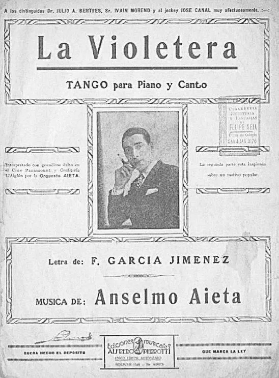 télécharger la partition d'accordéon La Violetera (Tango) au format PDF