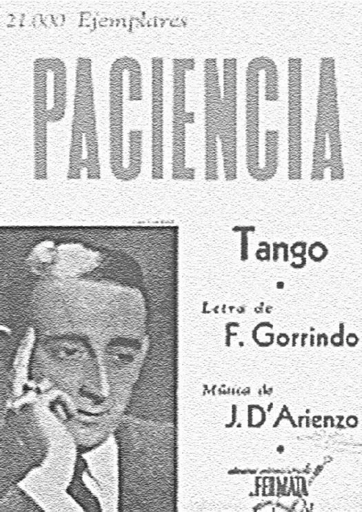 télécharger la partition d'accordéon Paciençia (Tango) au format PDF