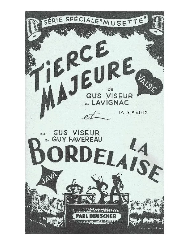 télécharger la partition d'accordéon Tierce Majeure (Orchestration) (Valse Musette) au format PDF