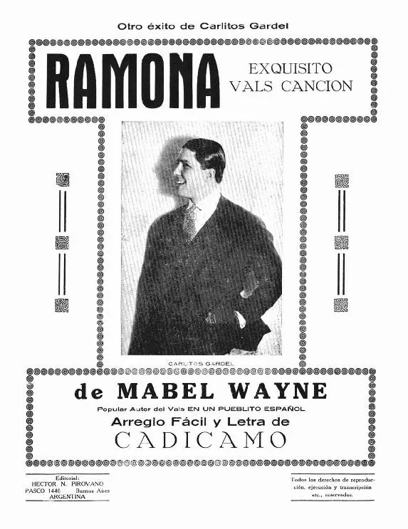 télécharger la partition d'accordéon Ramona (Valse Chantée) au format PDF