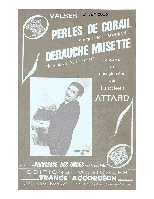 télécharger la partition d'accordéon Perles de Corail (Valse) au format PDF