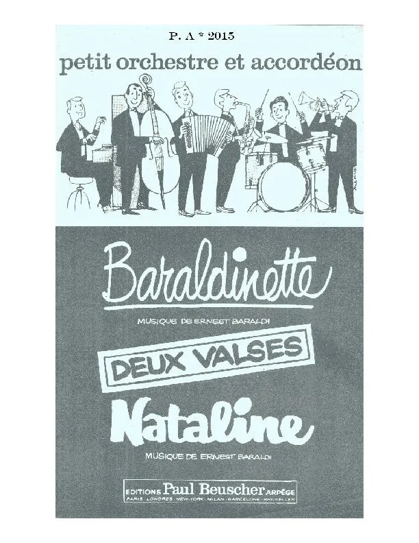 télécharger la partition d'accordéon Nataline (Valse Musette) au format PDF