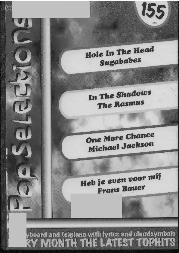 télécharger la partition d'accordéon Pop Sélections (Volume n°155) au format PDF