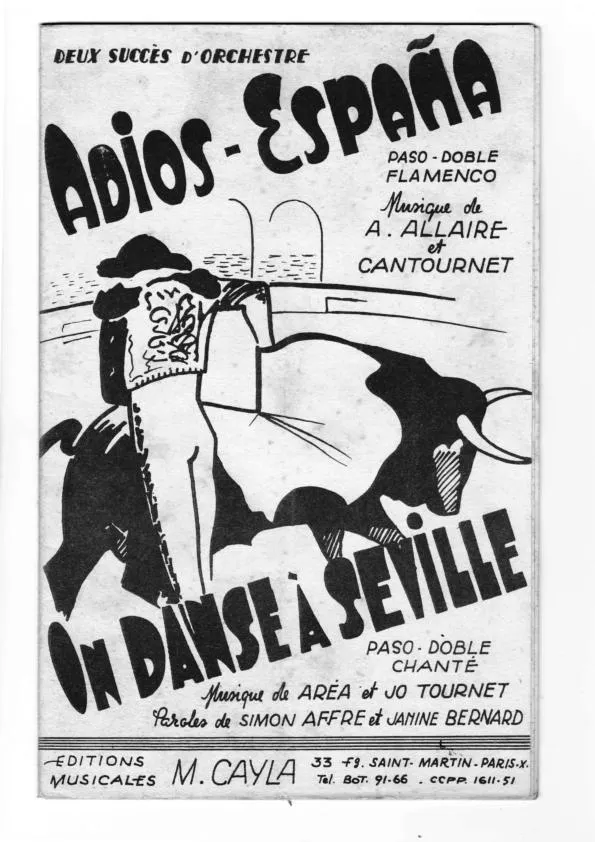 télécharger la partition d'accordéon Adios España (Duo d'Accordéons) (Orchestration) (Paso Doble Flamenco) au format PDF